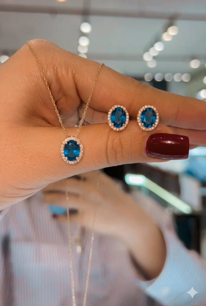 Blue Diana necklace