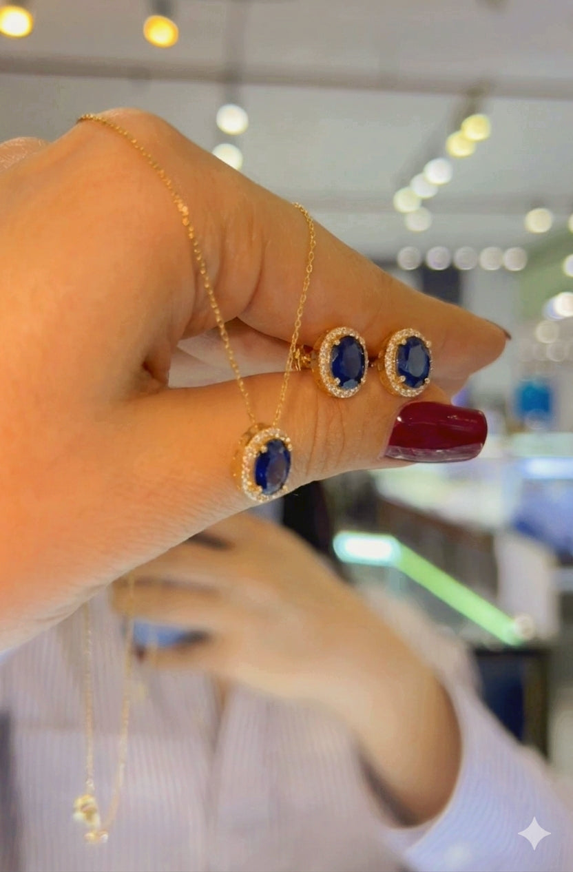 Blue Diana necklace