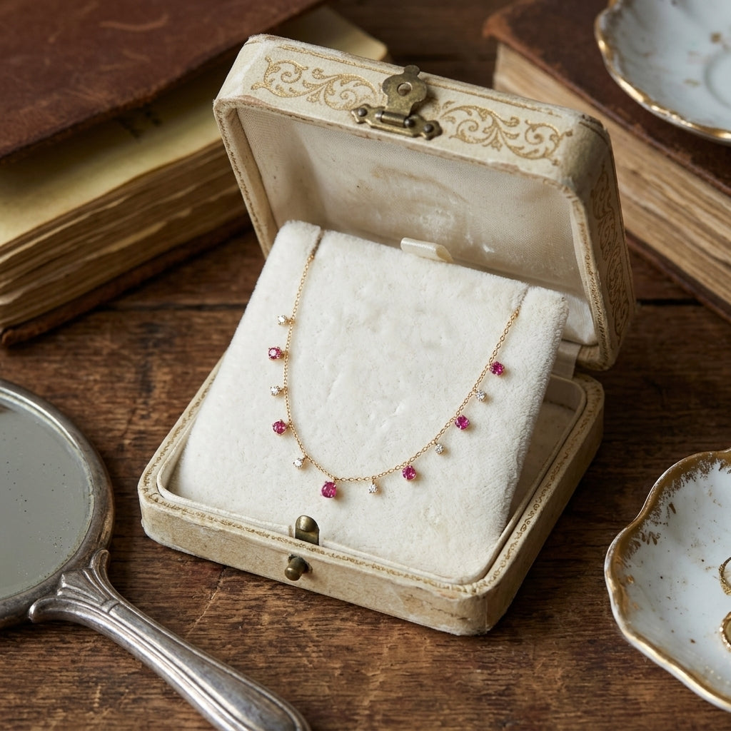 Sale on Pink diamond blossom necklace.