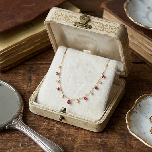 Sale on Pink diamond blossom necklace.