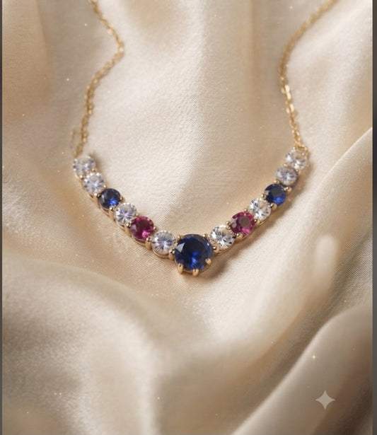 Sale on multi colour V necklace