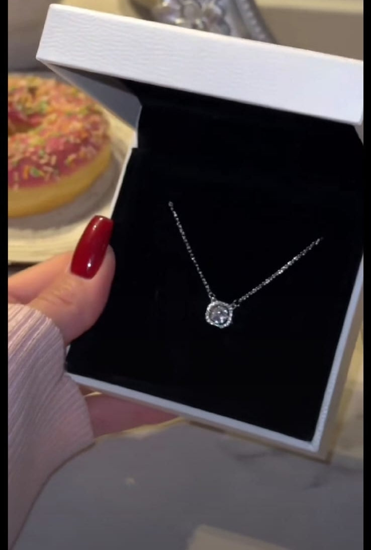 CEO square silver necklace sale 349