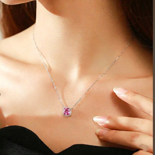 Sale on Pink square necklace