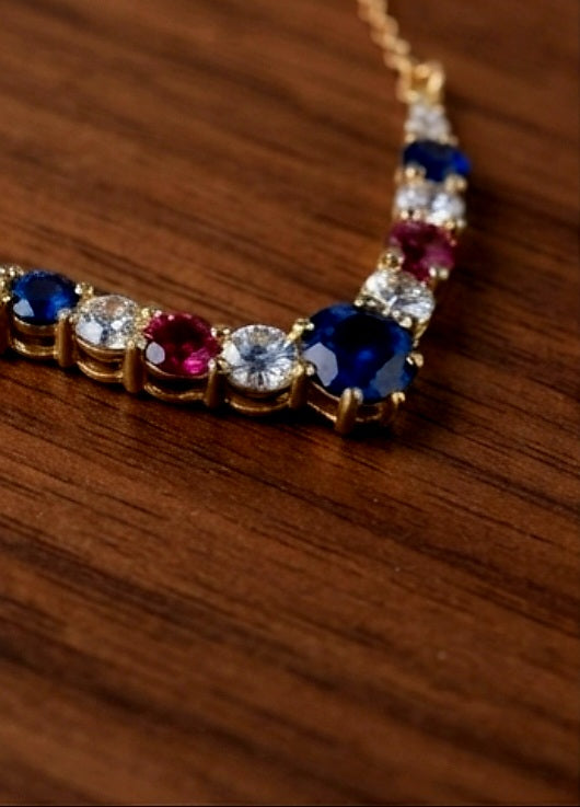 Sale on multi colour V necklace