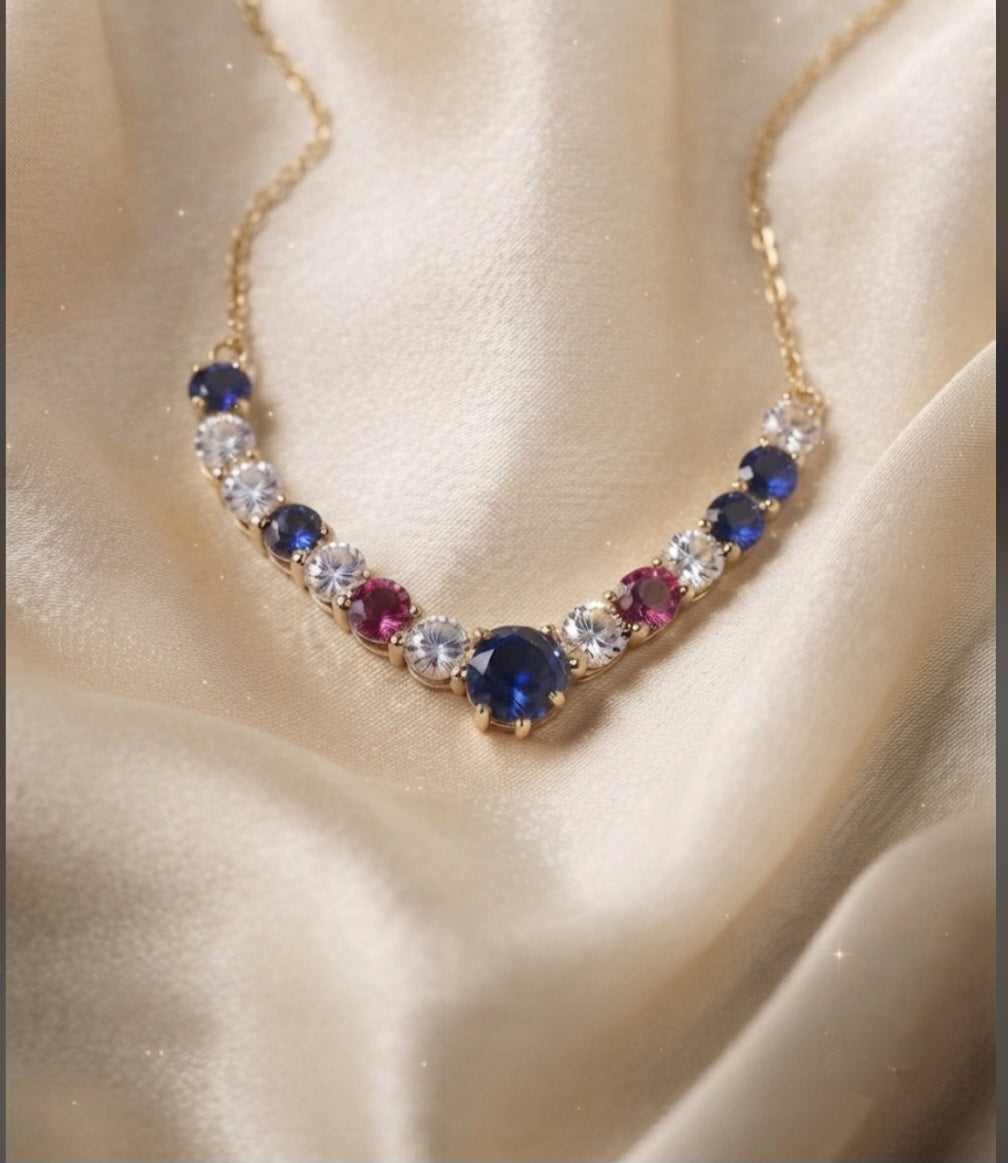 Sale on multi colour V necklace