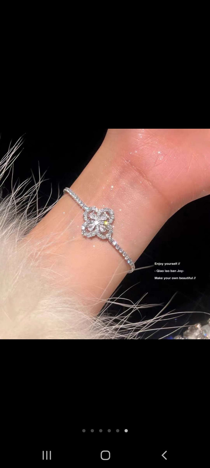 Silver Clover bracelet