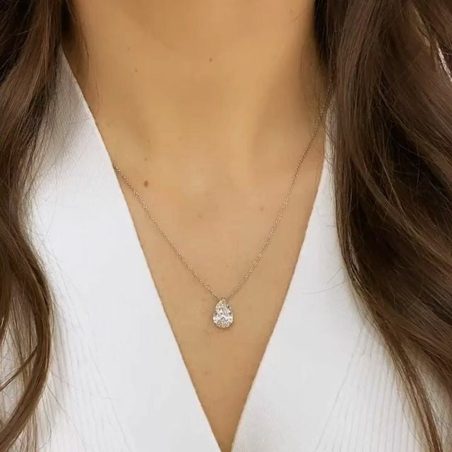 Rock Rain drop necklace