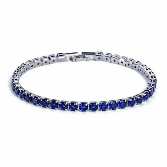 Sapphire tennis bracelet