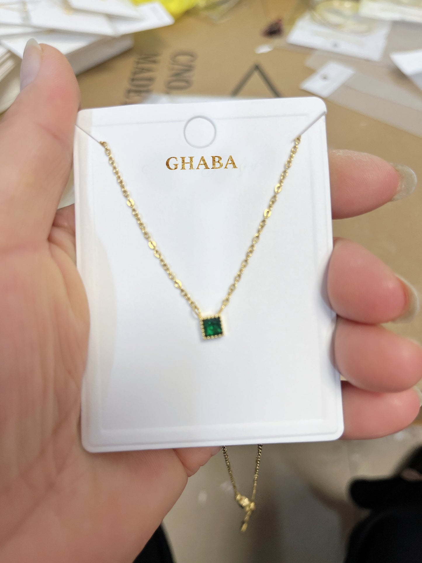 Emerald maharani set ( necklace + earing)