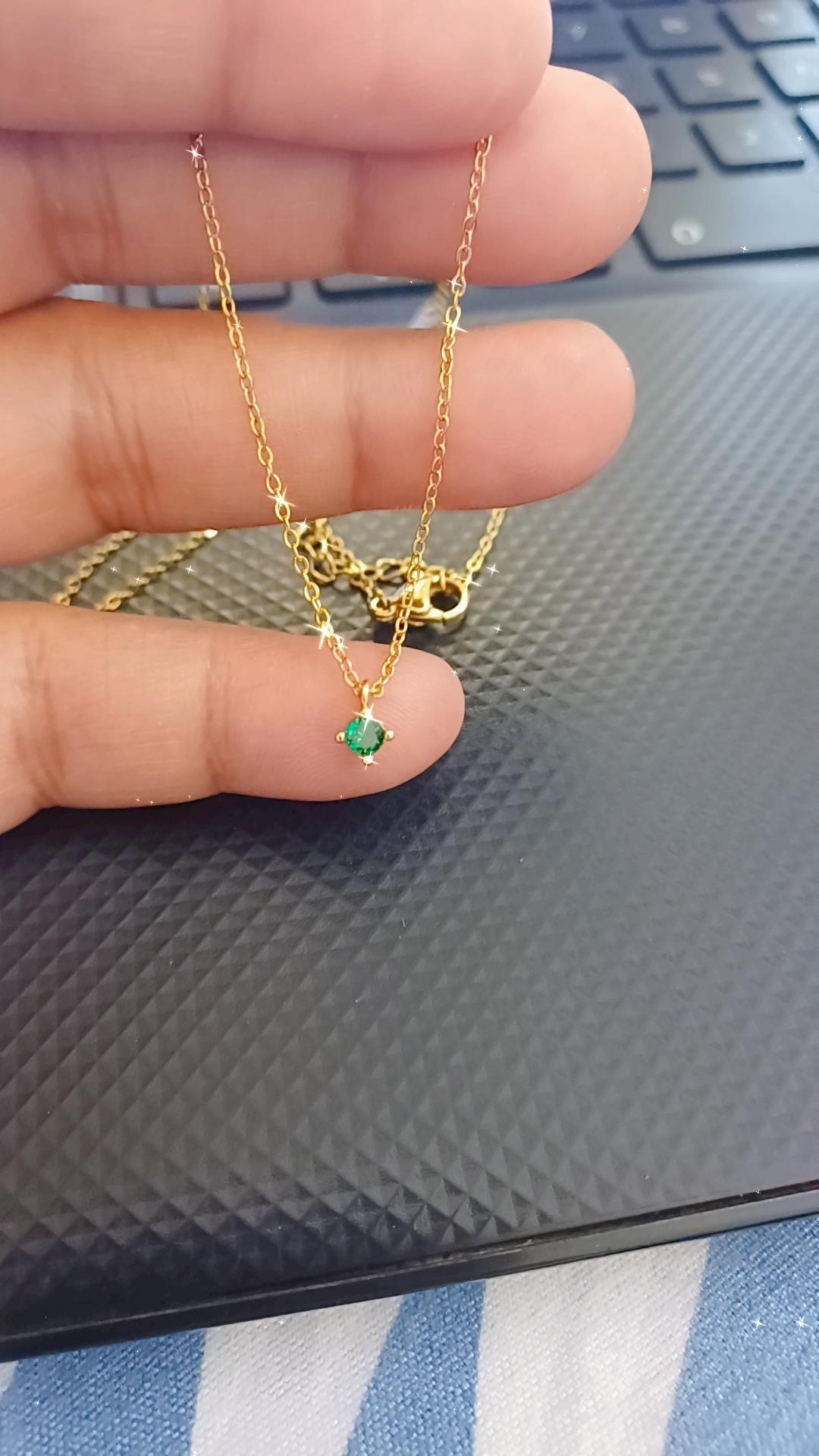 Green tiny round daily wear