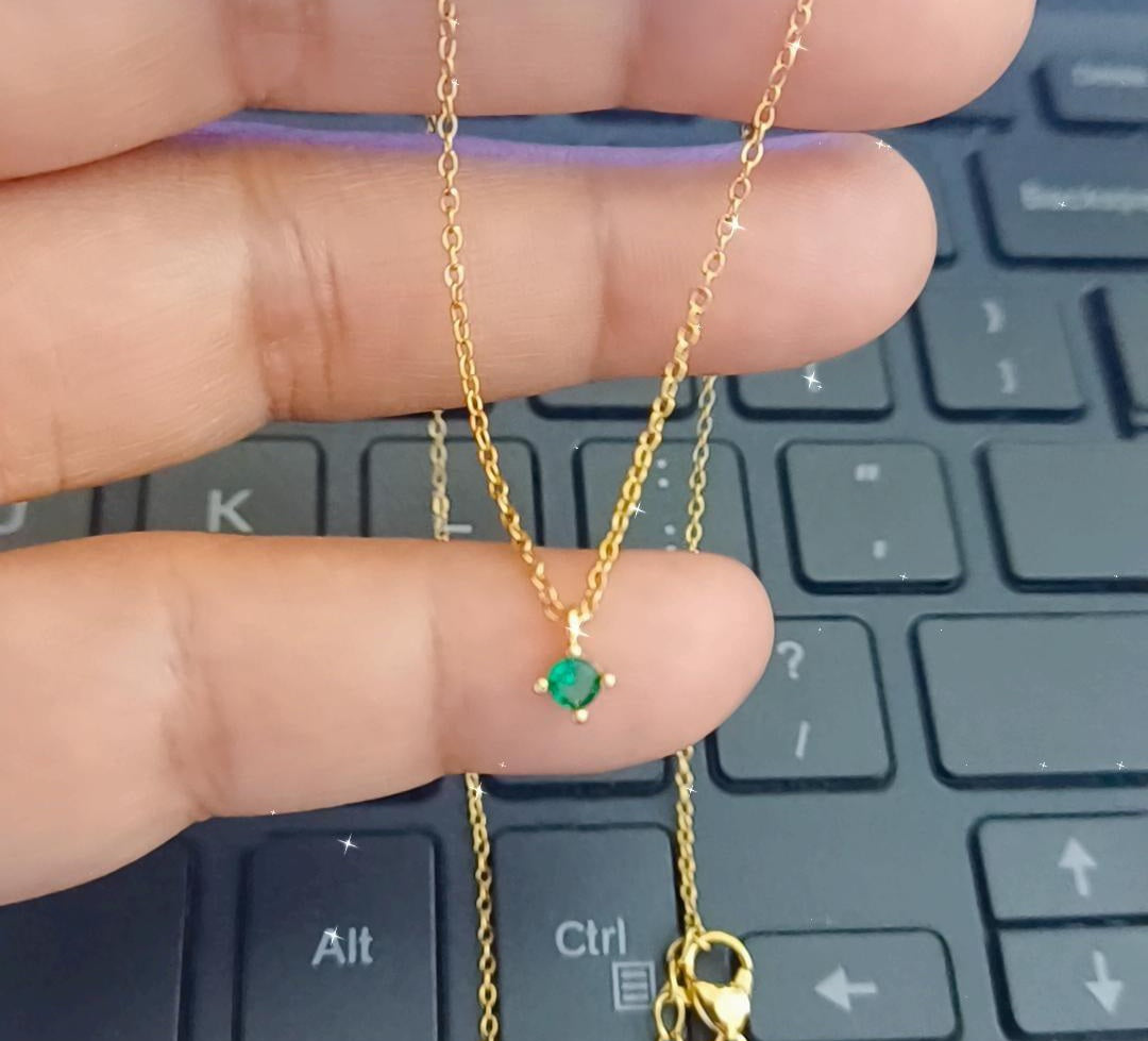 Green tiny round daily wear