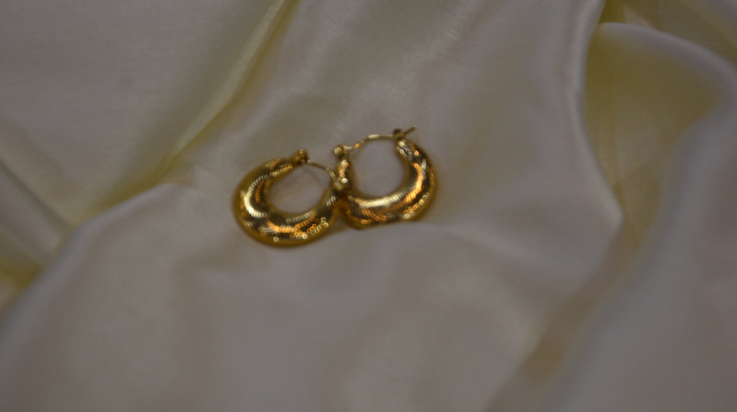 Cleopatra gold hoops