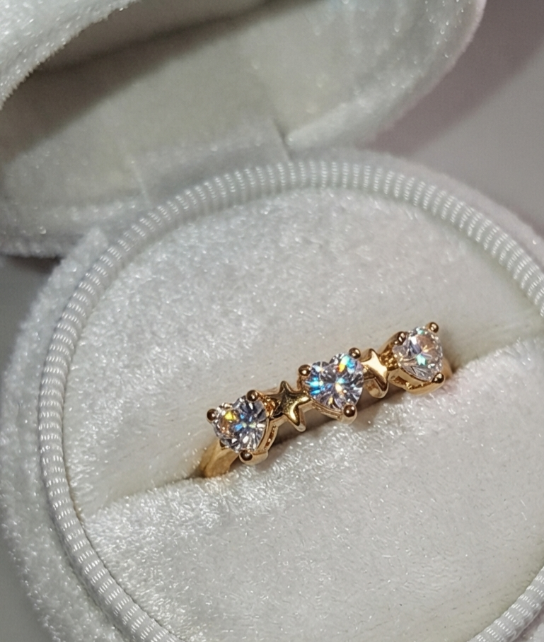 Mini heart ring ( adjustable)