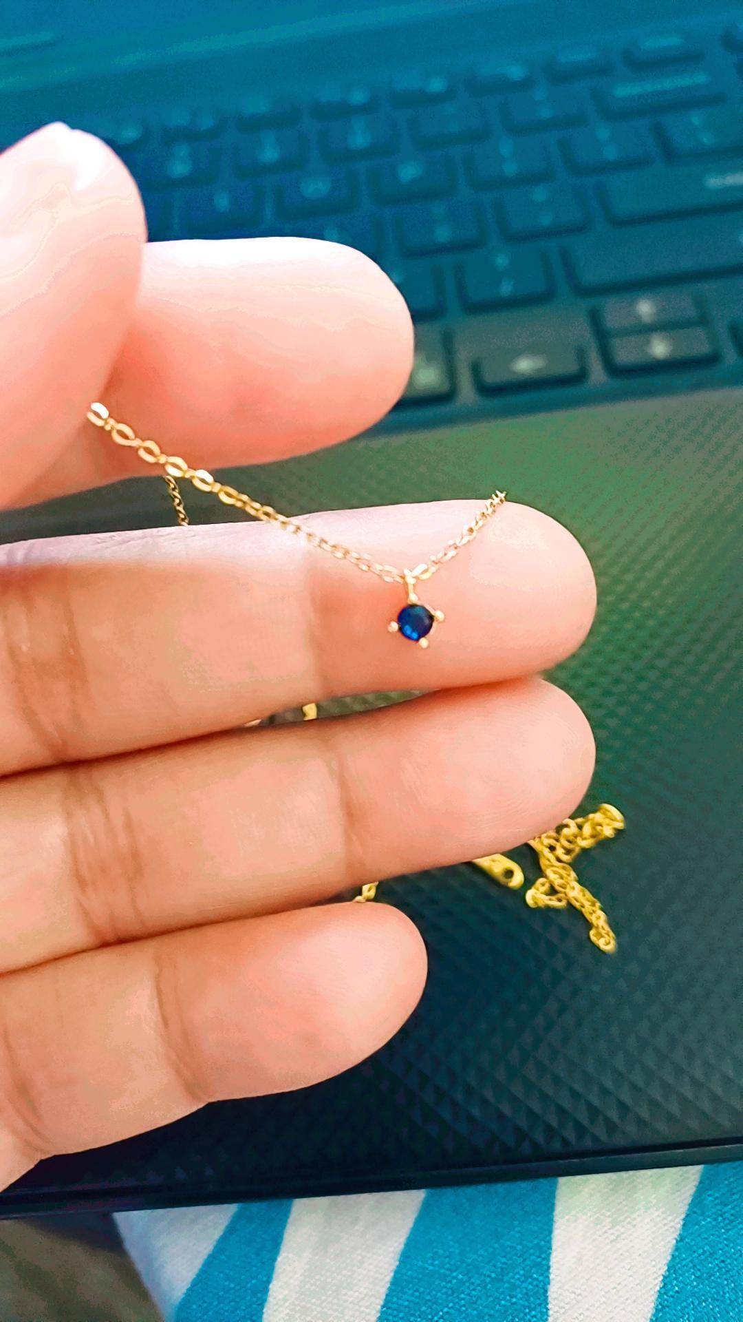 Deep ocean solitaire necklace