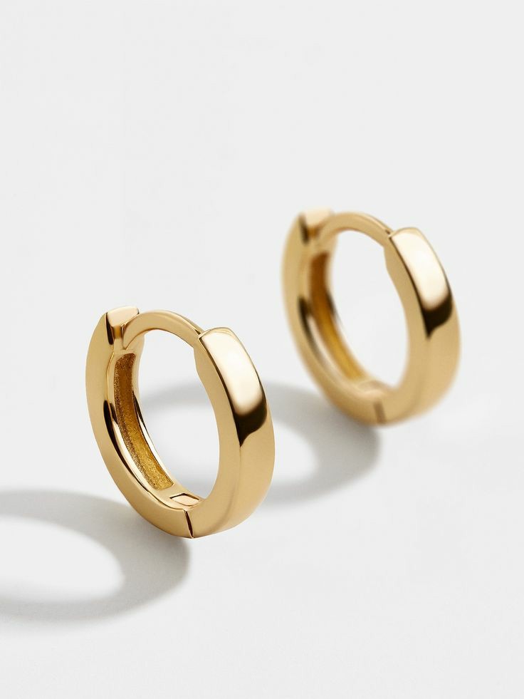 Mini Straight cut bold hoops