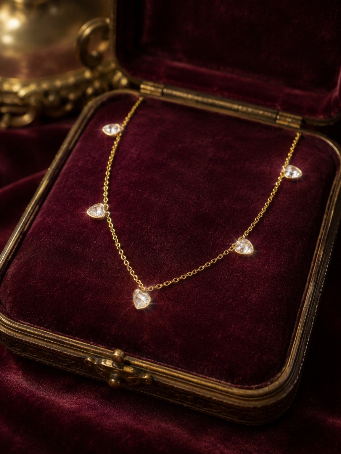 Golden cinderella necklace9