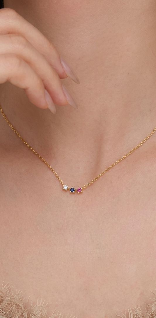 3 star Angel necklace