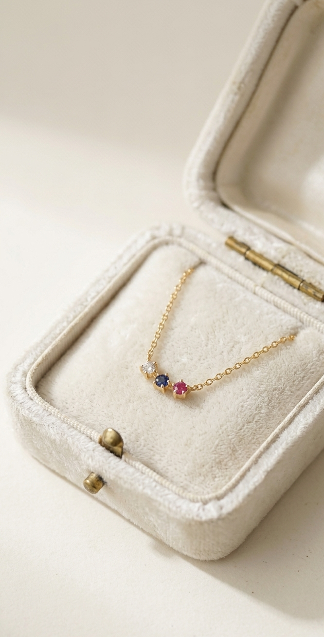 3 star Angel necklace