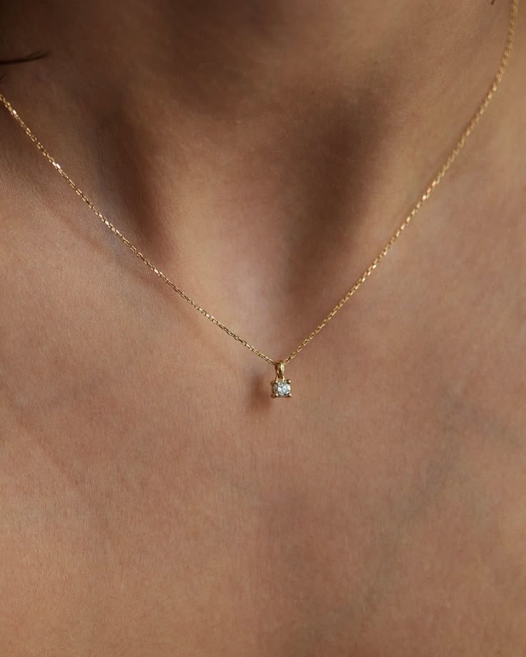 White square necklace