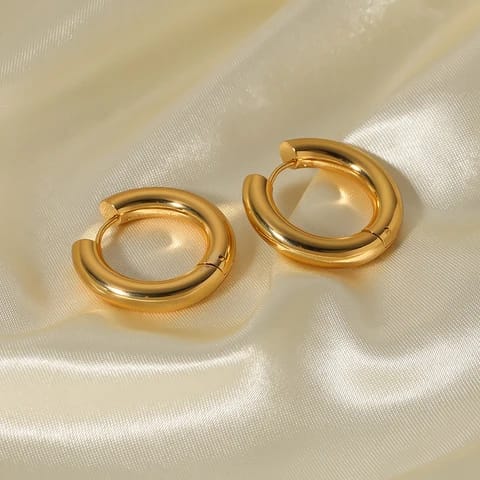 Hail wave hoops gold