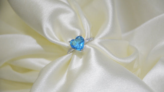 Starnight heart ring ( adjustable)