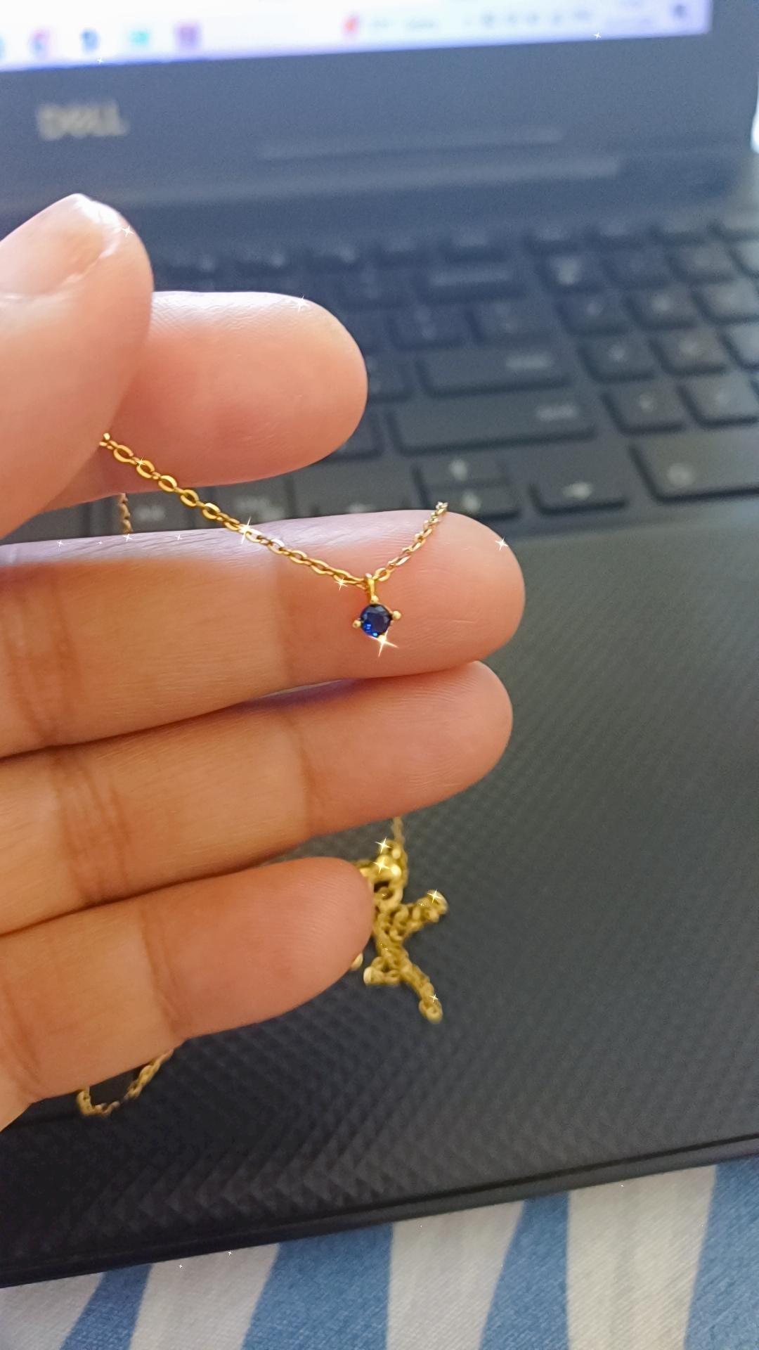 Deep ocean solitaire necklace
