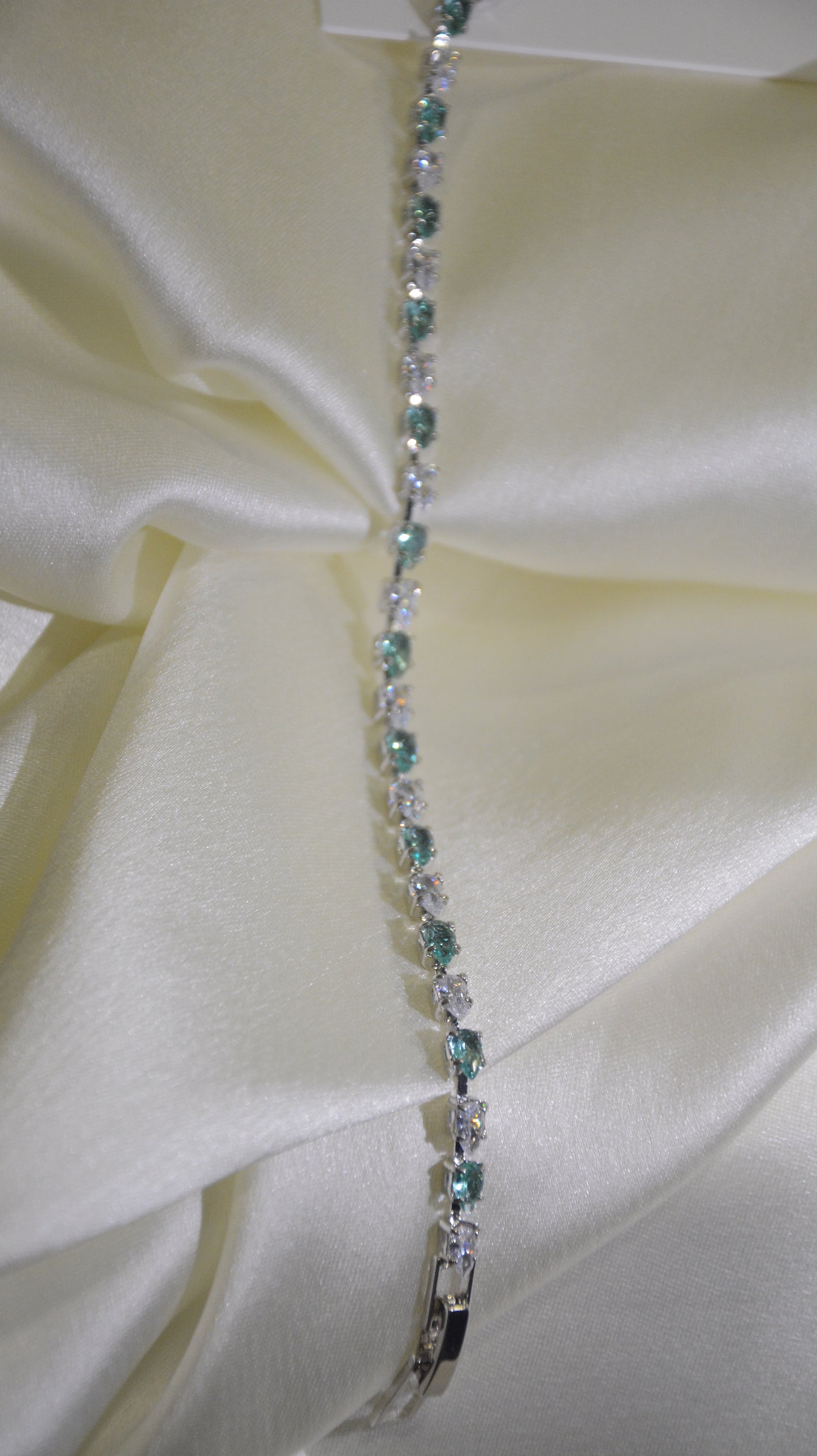 Light blue coloured water drop bracelet