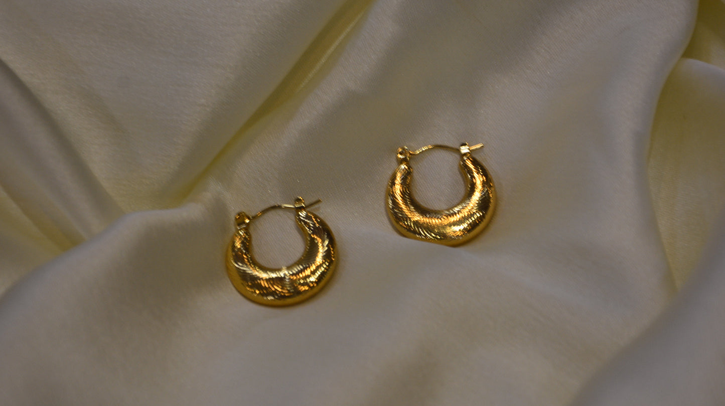 Cleopatra gold hoops