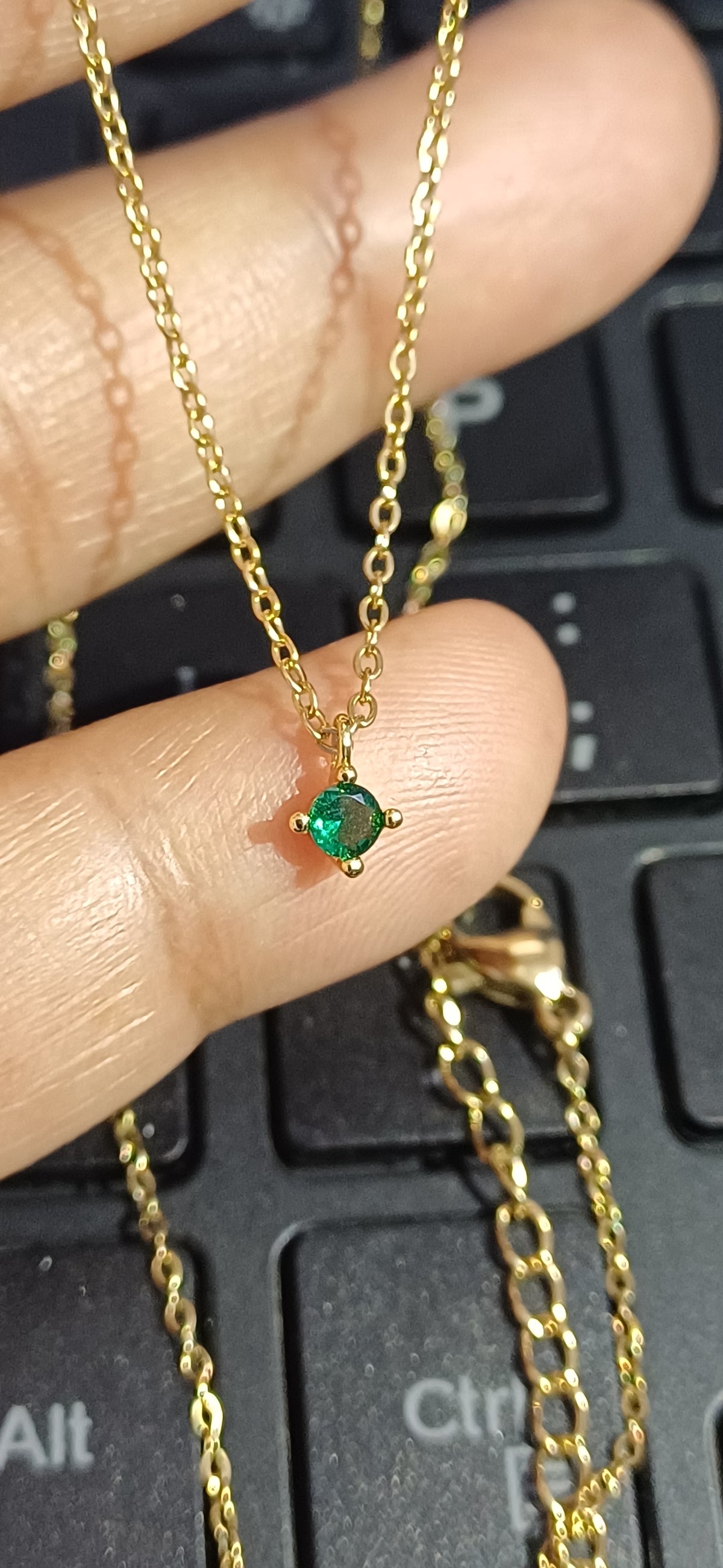 Green tiny round daily wear