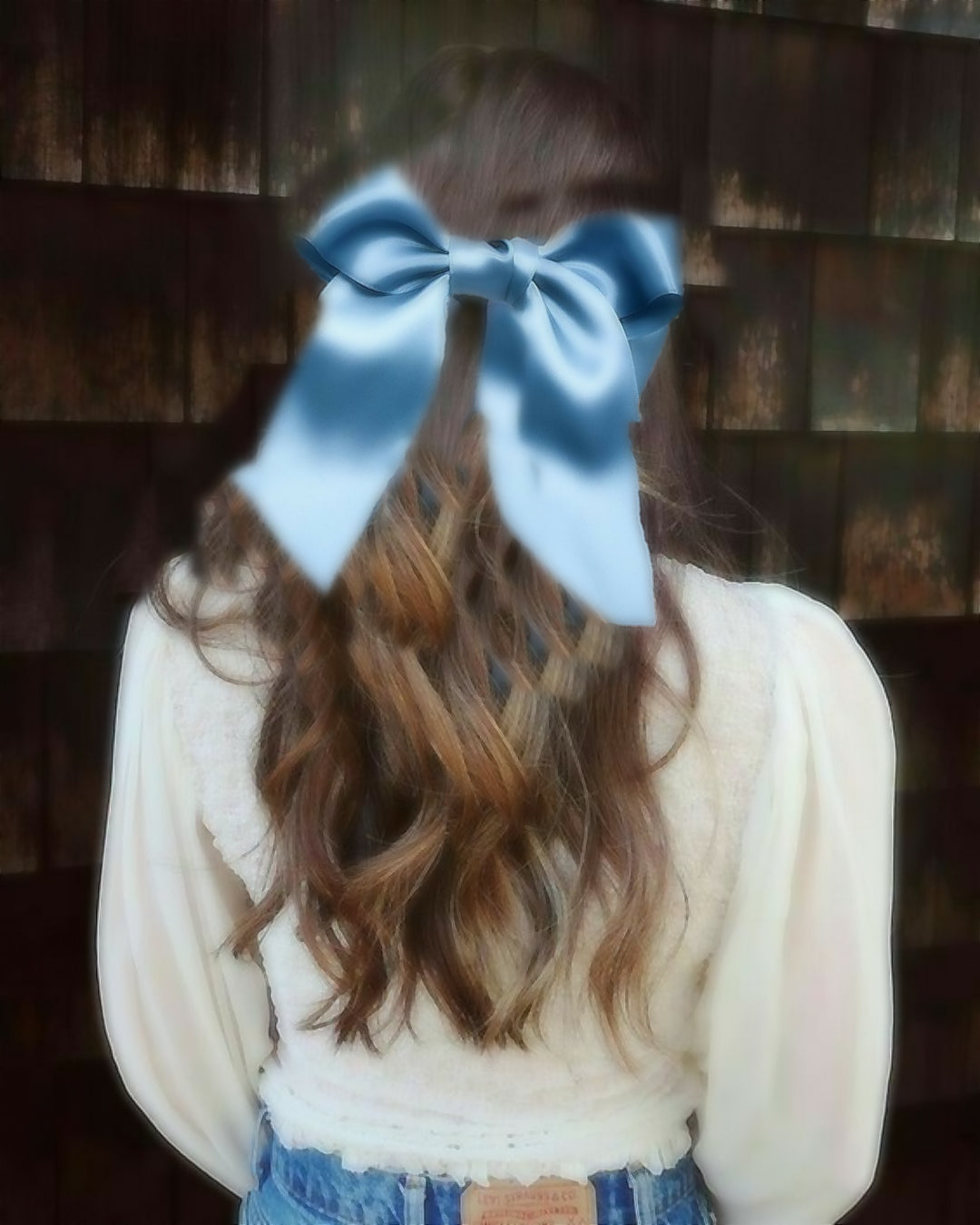 Hair princess drop bow